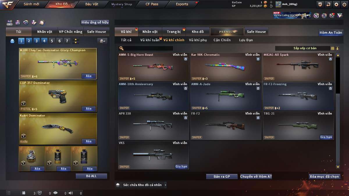 shop acc cf uy tin gia re